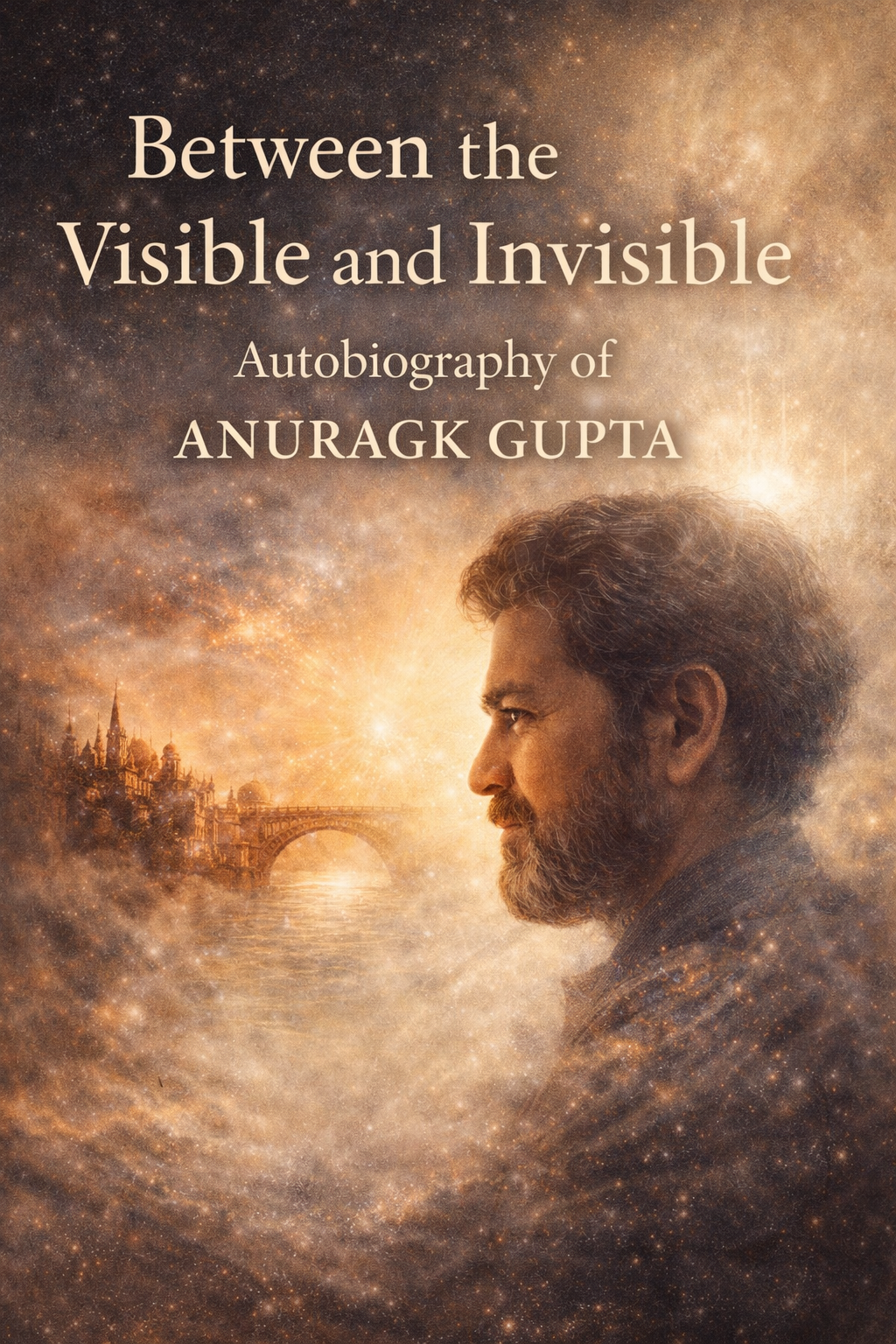 Cover of Between the Visible and Invisible, autobiography of Anuragk Gupta
