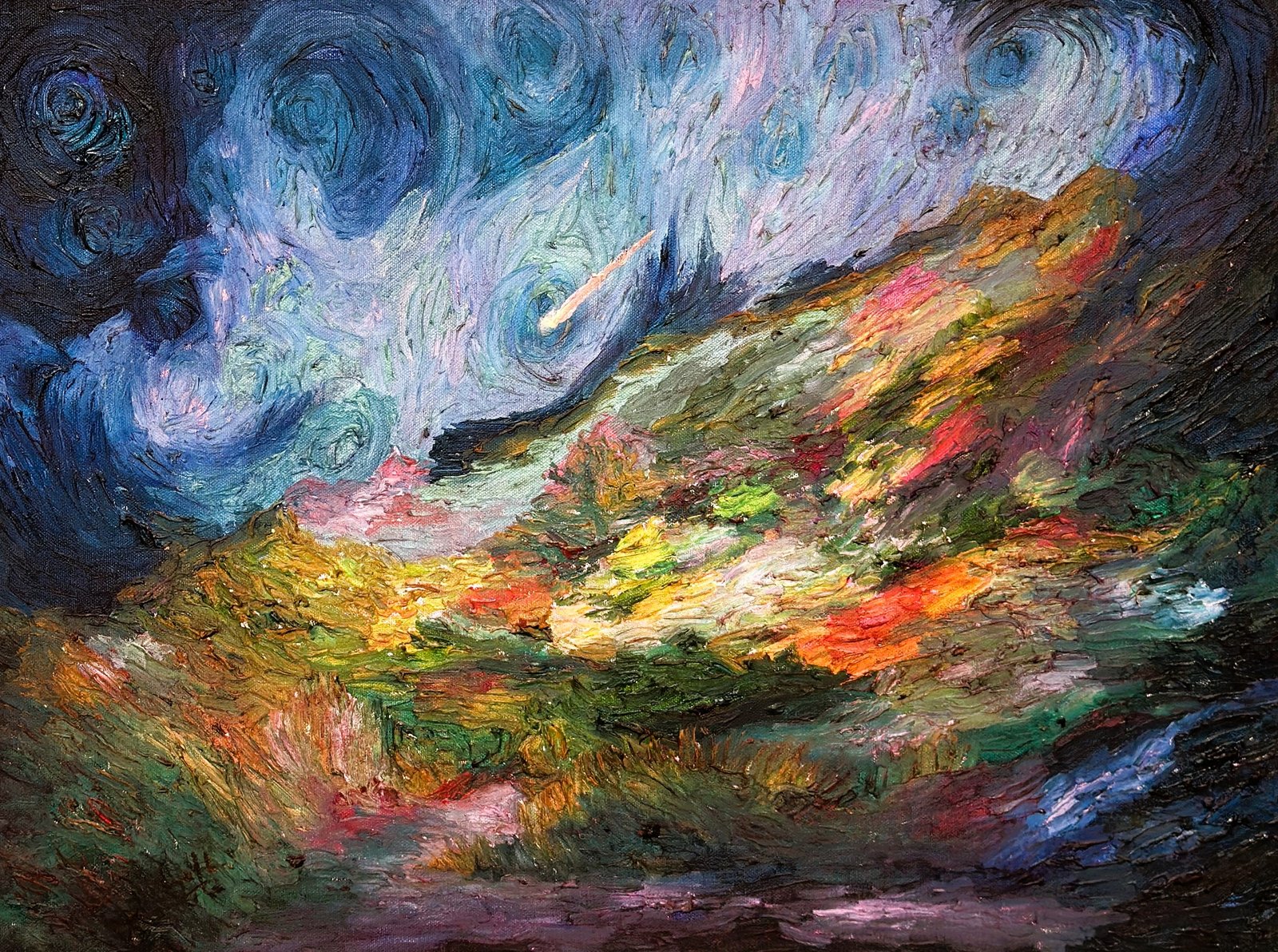 Whispers of the Sky painting by Anurag K Gupta